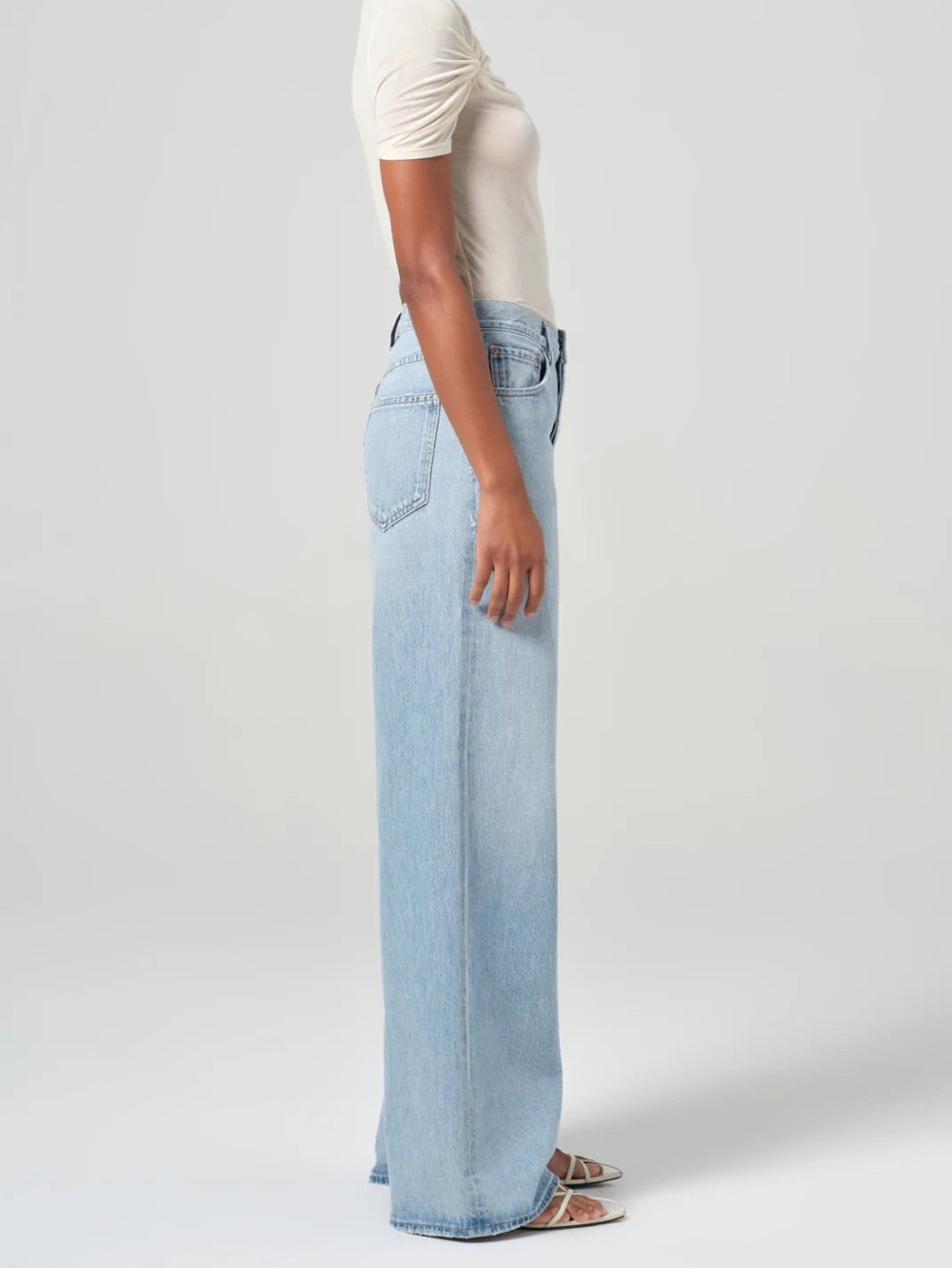 NWT Agolde Dame Wide Leg Jeans 25 No Conflict - Picture 4 of 12